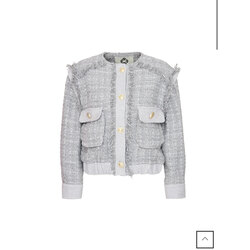 Tweed Gri Ceket