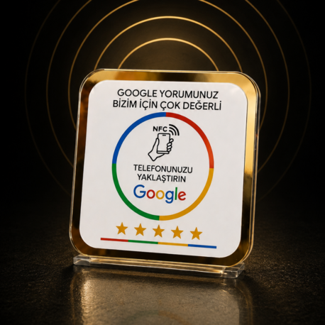 Google Yorum Standı (NFC/QR)