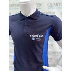 Lacivert saks kombinli tişört 