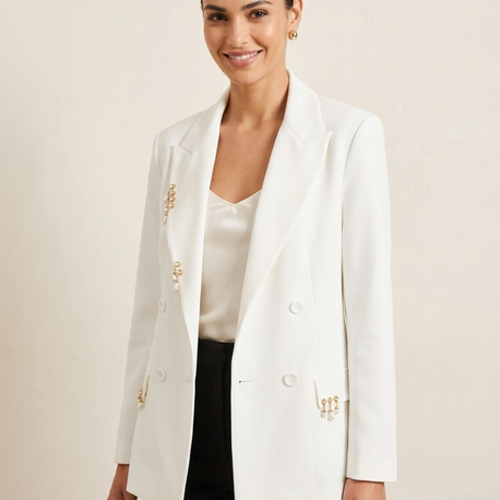 Küpeli Blazer Ceket