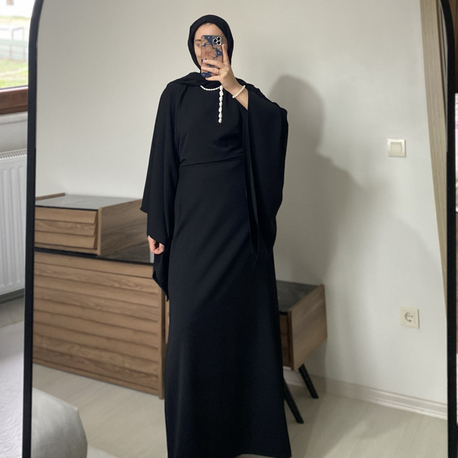Krep yarasa kol takım siyah