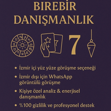 1 Saatlik Birebir Danışmanlık – Astroloji, Tarot, Numeroloji & Radyestezi
