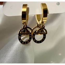 Gold çelik küpe