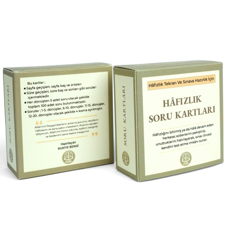 Hafızlık Soru Kartları