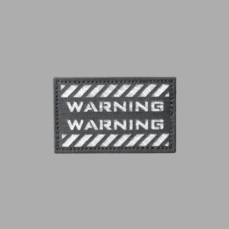 WARNING PATCH 5X8