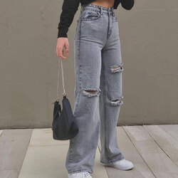 Gri Wide Leg Jean