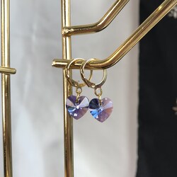 Purple Ocean Swarovski Küpe