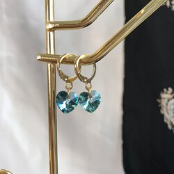Aqua Swarovski Küpe