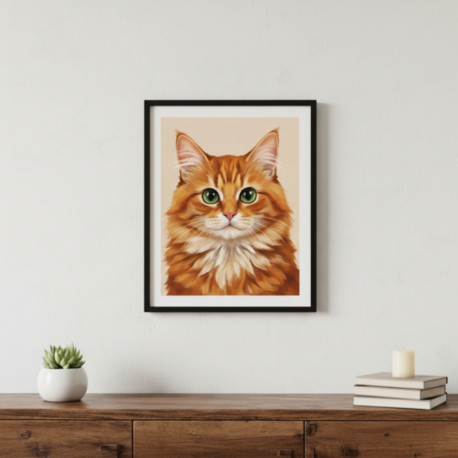 Kişiye Özel Evcil Hayvan Portresi | Dijital İllüstrasyon | Kedi & Köpek Çizimi