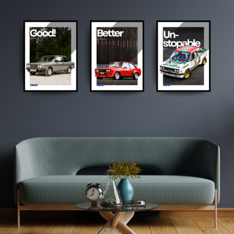 Fiat 131 Üçlü Poster