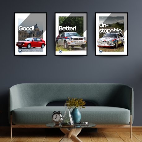 Lancia Delta Üçlü Poster