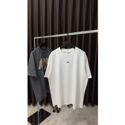 Off White Arka Baskılı Beyaz Tshirt