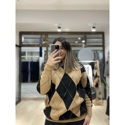 Baklava Desen Triko Kazak