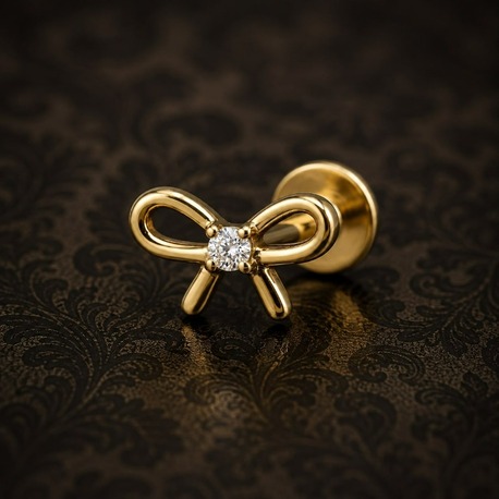 Gold Titanyum Kurdele Flatback