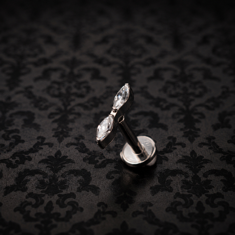 Titanyum Silver Zirkon Flatback