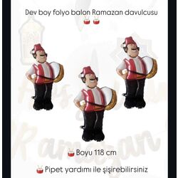 1 adet folyo balon Ramazan davulcusu 