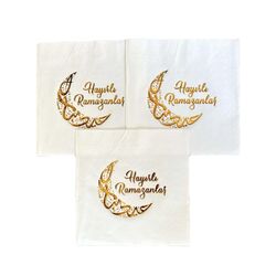 1 paket hayırlı ramazanlar yaldızlı peçete