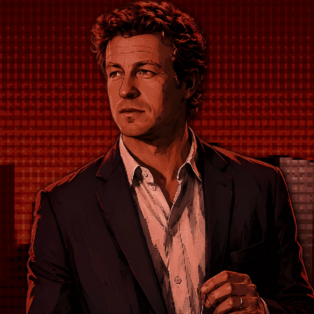 Patrick Jane (The Mentalist Pixel Art ve Göz Açıp Kapatma Animasyonlu)