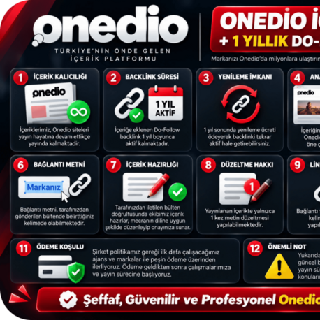 Onedio Backlink Hizmeti