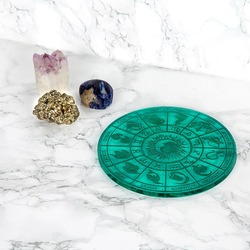Selenite Zodiac Wheel