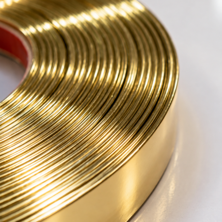 Gold PVC Ayna Çerçevesi – Esnek Dekoratif Kenar Profili