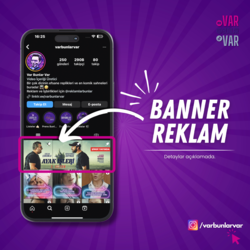 Instagram Banner Reklam Hizmeti – @varbunlarvar