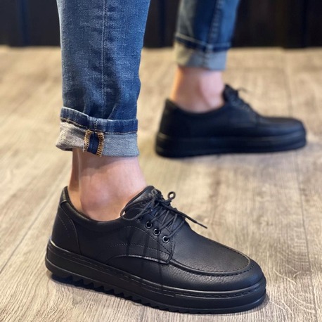 RLX CLASSİC BAĞCIKLI ERKEK SNEAKER ST SİYAH CİLT
