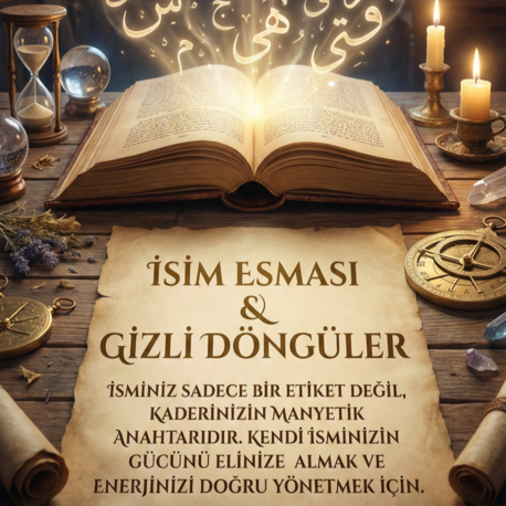 İsim Esması & Gizli Döngüler (Manevi Burç & Altın Saatler)