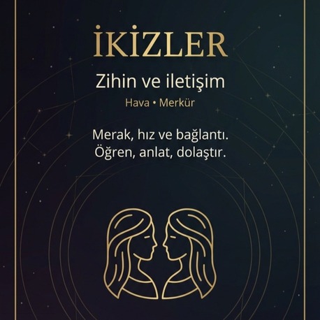 İKİZLER BURCU Dengeleyici Vefk Kartı