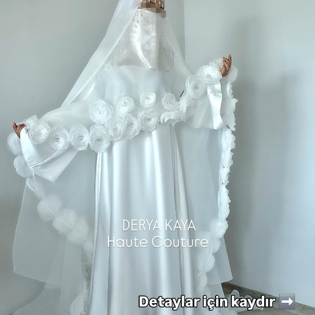 Tesettür model gelinlik/Nikah Abiyesi