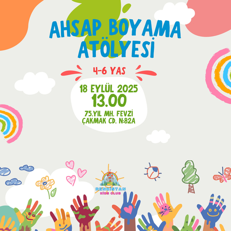 Ahşap Boyama Atölyesi (4-6 Yaş)
