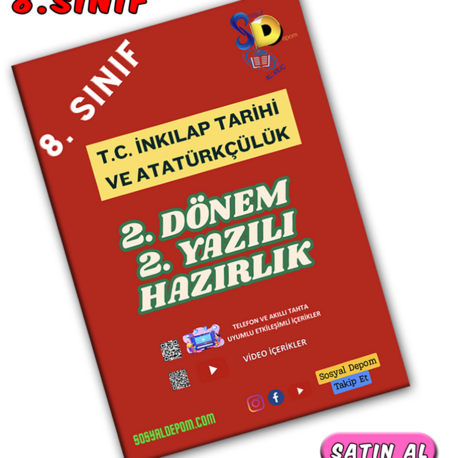 8.Sınıf Atatürkçülük ve İnkilap Tarihi 2.Dönem 2.Yazılı