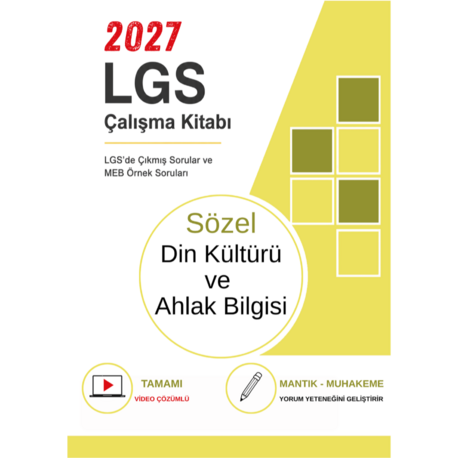8.Sınıf  Din Kültürü ve Ahlak Bilgisi Çıkmış ve Örnek Sorular ( Video Çözümlü )