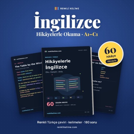 Hikayelerle İngilizce | 60 Renkli Hikaye A1–C1 | Türkçe Çevirili PDF