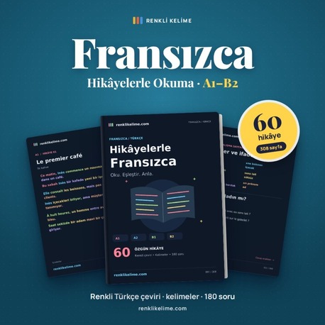 Hikayelerle Fransızca | 60 Renkli Hikaye A1–B2 | Türkçe Çevirili PDF