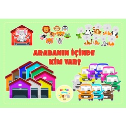 Arabanın İçinde Kim Var (10 Hayvanlı Set)