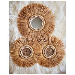 3lü rafya ayna set