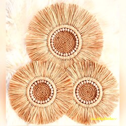 3lü rafya dekor set