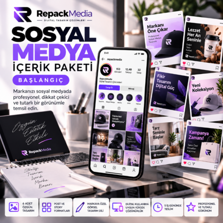 Sosyal Medya İçerik Paketi | 6 Özgün Tasarım