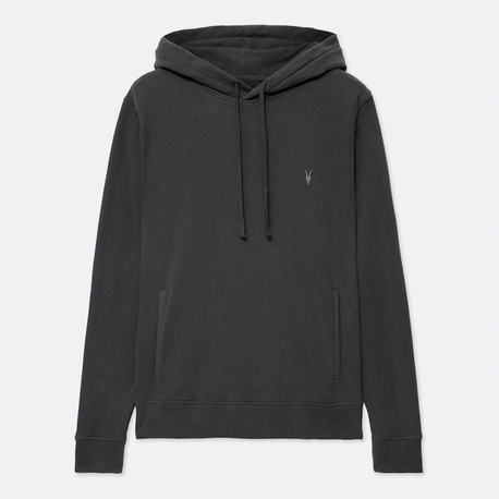 All Saints Organic Cotton Raven Ramskull Hoodie