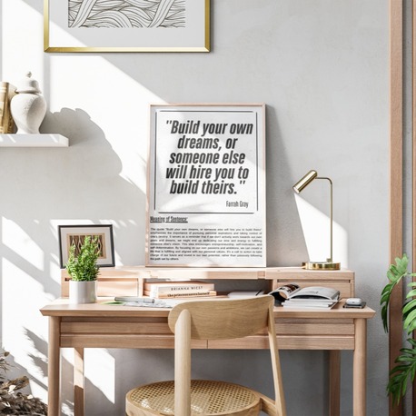 Entrepreneur Mindset Motivasyonel Söz - Digital İndirilebilir Duvar Posteri