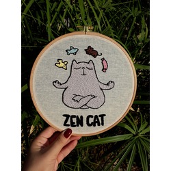 "Zen Cat" Punch Pano