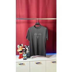 PRADA LOGO PRINTED COTTON SHIRT NW