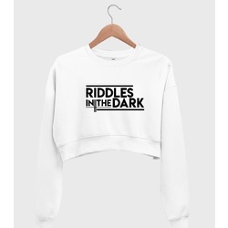 Riddles in the Dark Crop Sweatshirt White