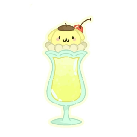 PomPomPurin Cream Soda Sticker