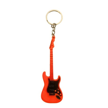 Orta Boy Turuncu Fender Gitar Anahtarlık