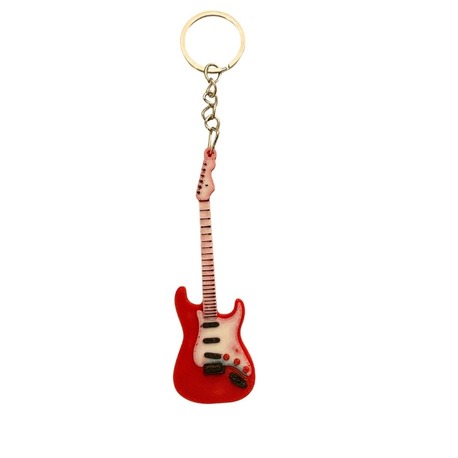 Orta Boy Kırmızı Fender Gitar Anahtarlık