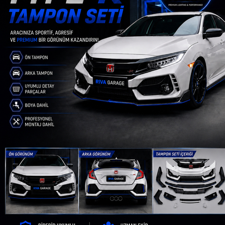Honda Civic FC5 TYPE-R Tampon Seti