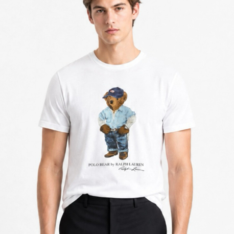 Ralph Lauren İthal Orjinal Bear T-Shirt Beyaz