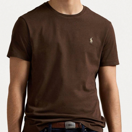 Polo Ralph. Classic Basic T-Shirt Kahverengi (RegularFit)